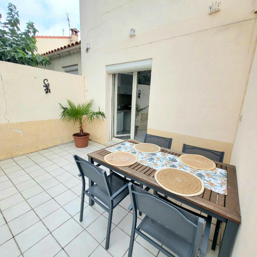 Bel Appartement Avec Jardin De 30M2 , Climatise Avec Parking Et Arrivee Autonome Cabestany Luaran gambar